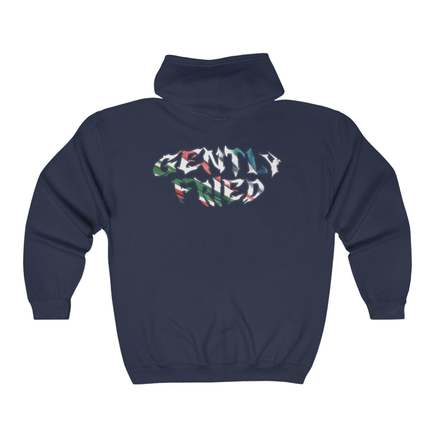 Gently Fried Minimal Unisex Zip Hoodie