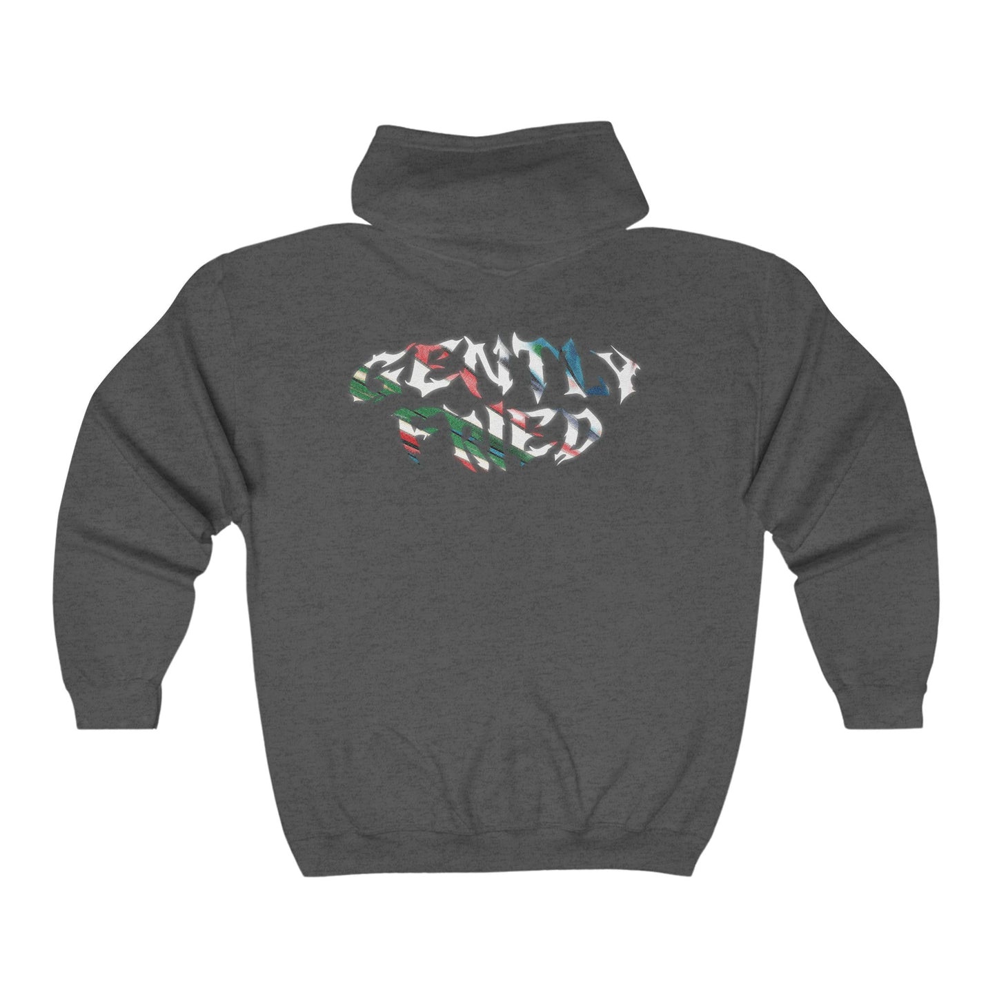 Gently Fried Minimal Unisex Zip Hoodie